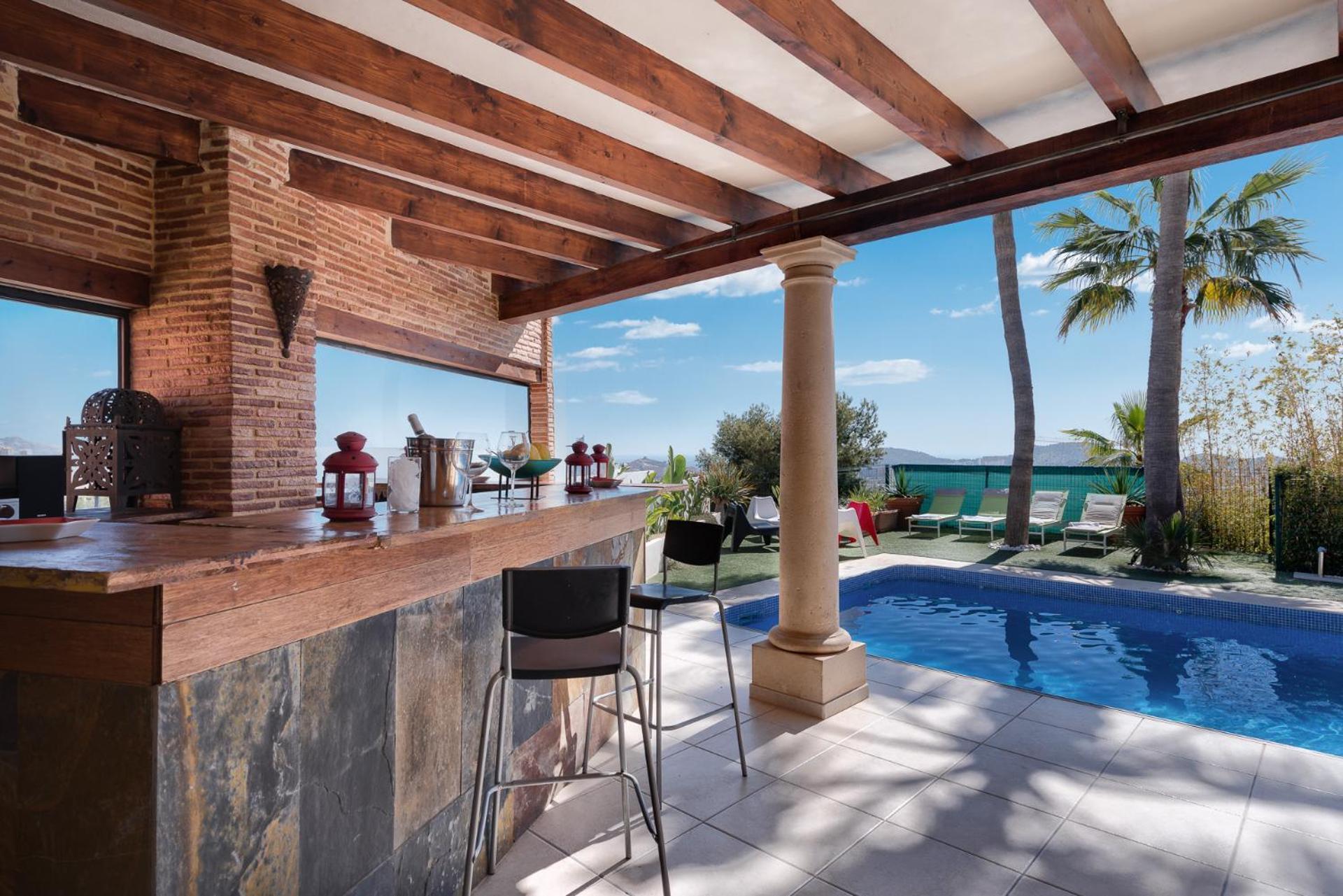 Villa Sol Y Mar Cala de Finestrat Eksteriør billede